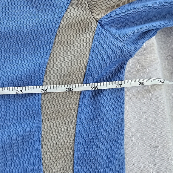 NFL Team Apparel Detroit Lions Mens 2XL Blue & Gray Long Sleeve Shirt Football - Picture 5 of 8